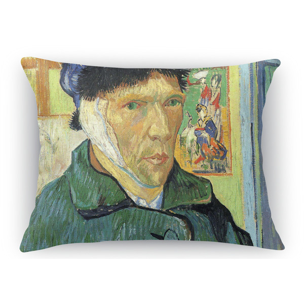 Custom Van Gogh's Self Portrait with Bandaged Ear Rectangular Throw Pillow Case