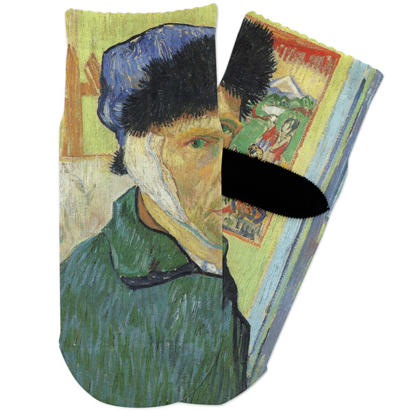 Custom Van Gogh's Self Portrait with Bandaged Ear Toddler Ankle Socks