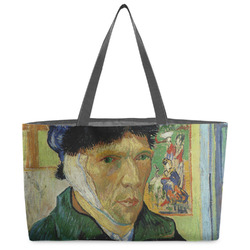 Van Gogh's Self Portrait with Bandaged Ear Beach Totes Bag - w/ Black Handles