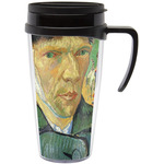 Van Gogh's Self Portrait with Bandaged Ear Acrylic Travel Mug with Handle