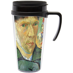 Van Gogh's Self Portrait with Bandaged Ear Acrylic Travel Mug with Handle