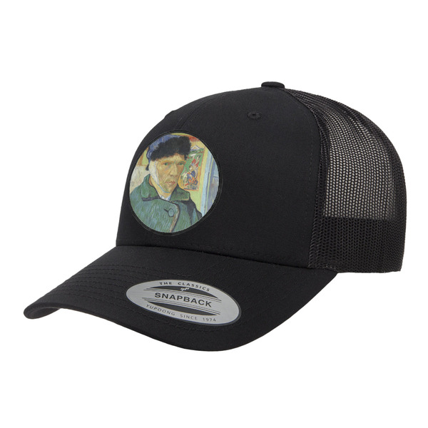 Custom Van Gogh's Self Portrait with Bandaged Ear Trucker Hat - Black