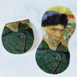 Van Gogh's Self Portrait with Bandaged Ear Burp Pads - Velour - Set of 2