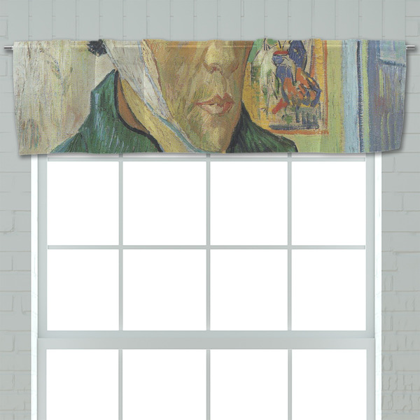 Van Gogh's Self Portrait with Bandaged Ear Valance - Closeup on window