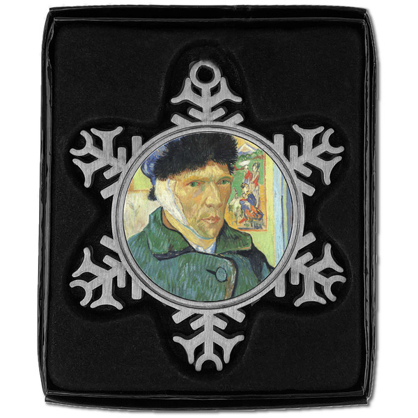 Van Gogh's Self Portrait with Bandaged Ear Vintage Snowflake - In box
