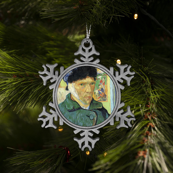 Van Gogh's Self Portrait with Bandaged Ear Vintage Snowflake - (LIFESTYLE)