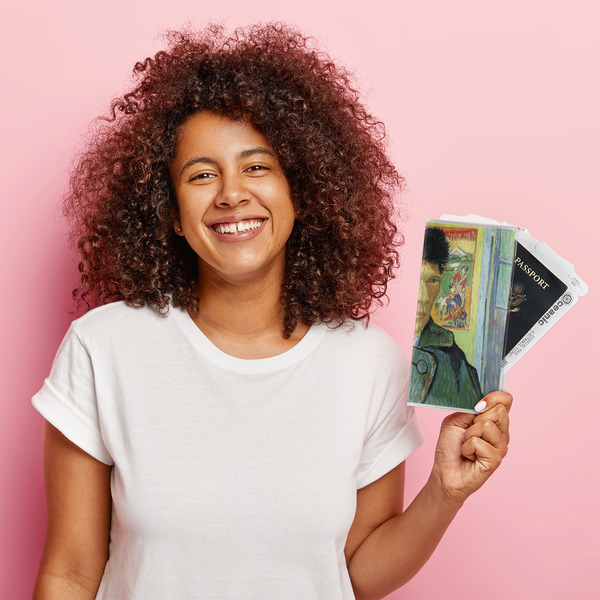 Van Gogh's Self Portrait with Bandaged Ear Vinyl Document Holder - LIFESTYLE