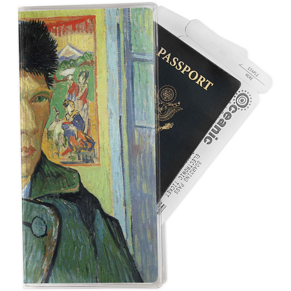 Custom Van Gogh's Self Portrait with Bandaged Ear Travel Document Holder