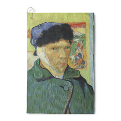 Van Gogh's Self Portrait with Bandaged Ear Waffle Weave Golf Towel