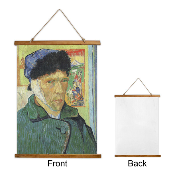 Van Gogh's Self Portrait with Bandaged Ear Wall Hanging Tapestry - Portrait - Front & Back