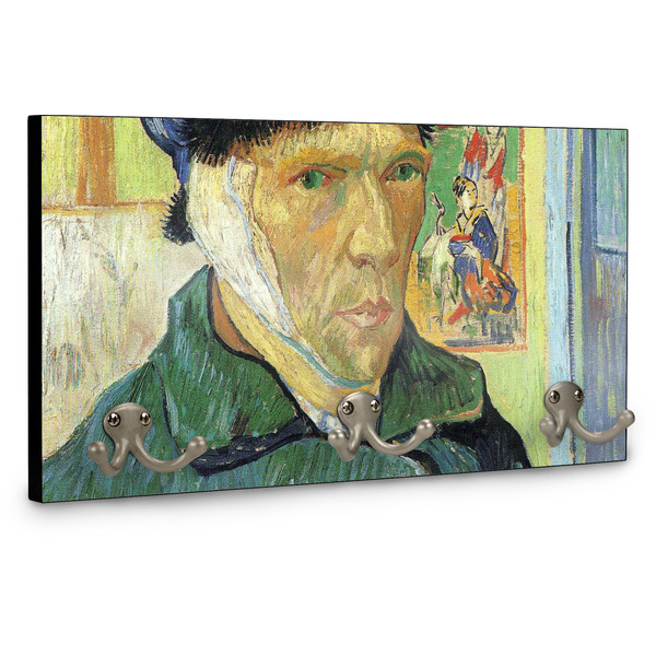 Van Gogh's Self Portrait with Bandaged Ear Wall Mounted Coat Hanger - Side View
