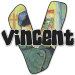 Van Gogh's Self Portrait with Bandaged Ear Name & Initial Decal - Up to 9"x9"