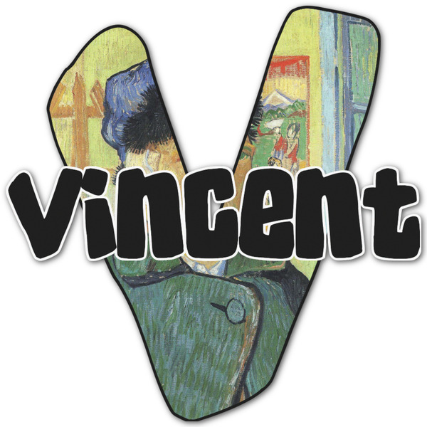 Custom Van Gogh's Self Portrait with Bandaged Ear Name & Initial Decal - Up to 9"x9"