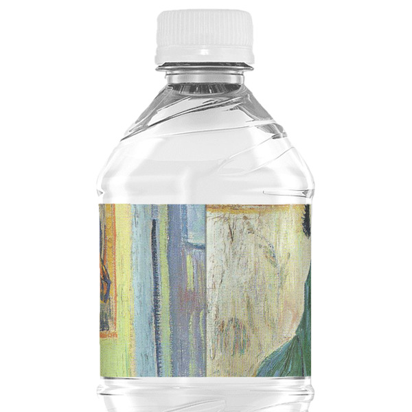 Van Gogh's Self Portrait with Bandaged Ear Water Bottle Label - Back View