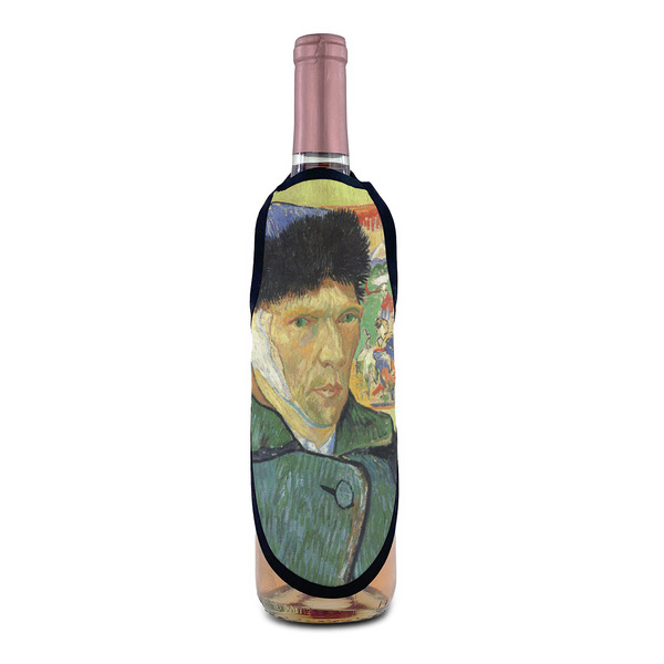 Van Gogh's Self Portrait with Bandaged Ear Wine Bottle Apron - IN CONTEXT