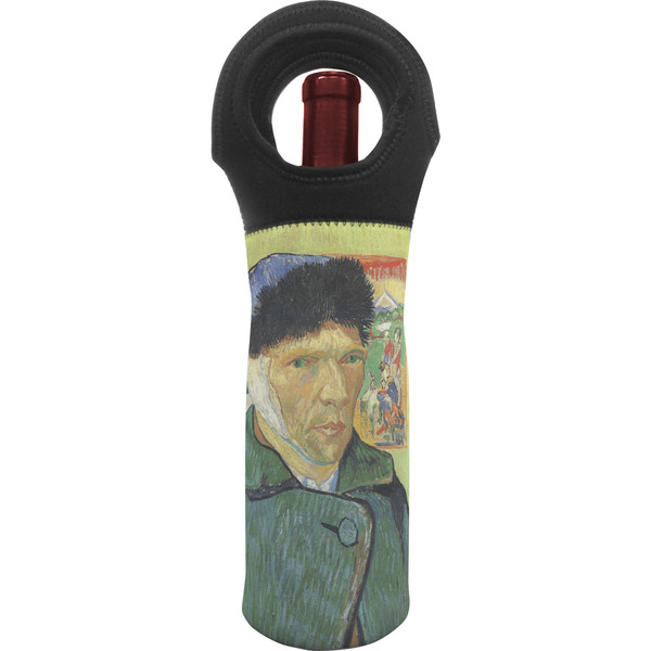 Custom Van Gogh's Self Portrait with Bandaged Ear Wine Tote Bag