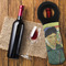 Van Gogh's Self Portrait with Bandaged Ear Wine Tote Bag - On Table