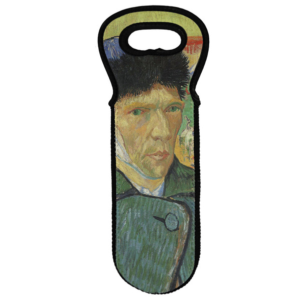 Custom Van Gogh's Self Portrait with Bandaged Ear Wine Tote Bag