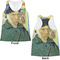 Van Gogh's Self Portrait with Bandaged Ear Womens Racerback Tank Tops - Medium - Front and Back