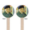 Van Gogh's Self Portrait with Bandaged Ear Wooden 6" Stir Stick - Round - Double Sided - Front & Back