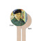 Van Gogh's Self Portrait with Bandaged Ear Wooden 6" Stir Stick - Round - Single Sided - Front & Back