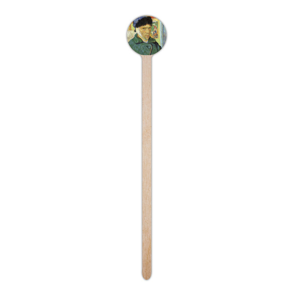 Van Gogh's Self Portrait with Bandaged Ear Wooden 6" Stir Stick - Round - Single Stick