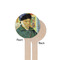 Van Gogh's Self Portrait with Bandaged Ear Wooden 7.5" Stir Stick - Round - Single Sided - Front & Back