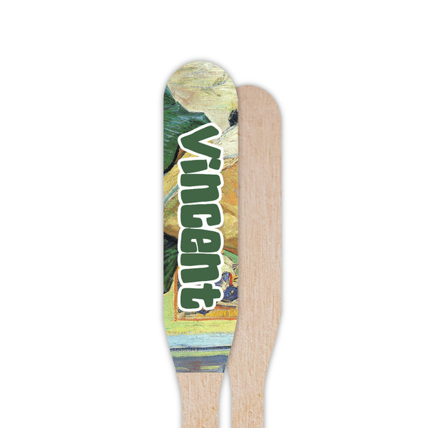 Van Gogh's Self Portrait with Bandaged Ear Wooden Food Pick - Paddle - Single Sided - Front & Back