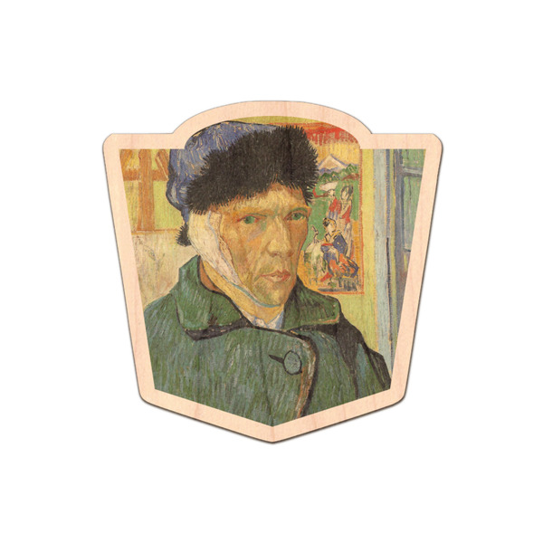 Custom Van Gogh's Self Portrait with Bandaged Ear Genuine Maple or Cherry Wood Sticker