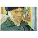 Van Gogh's Self Portrait with Bandaged Ear Woven Mat