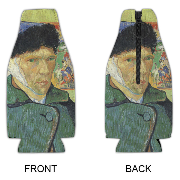 Van Gogh's Self Portrait with Bandaged Ear Zipper Bottle Cooler - APPROVAL