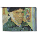 Van Gogh's Self Portrait with Bandaged Ear Zipper Pouch - Large - 12.5"x8.5"