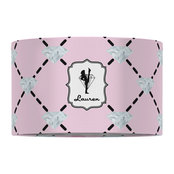 Diamond Dancers 12" Drum Lampshade - FRONT (Fabric)