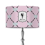 Diamond Dancers 12" Drum Lamp Shade - Fabric (Personalized)