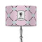 Diamond Dancers 12" Drum Lampshade - ON STAND (Fabric)