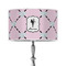 Diamond Dancers 12" Drum Lampshade - ON STAND (Poly Film)