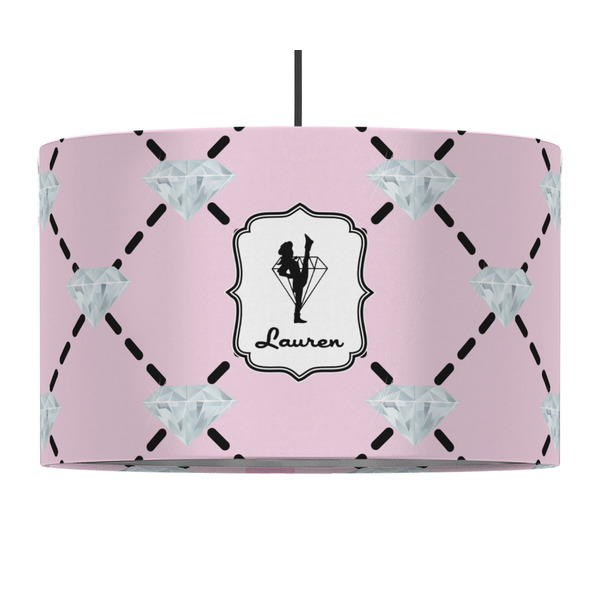 Diamond Dancers 12" Drum Lampshade - PENDANT (Fabric)