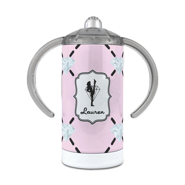 Custom Diamond Dancers 12 oz Stainless Steel Sippy Cup (Personalized)