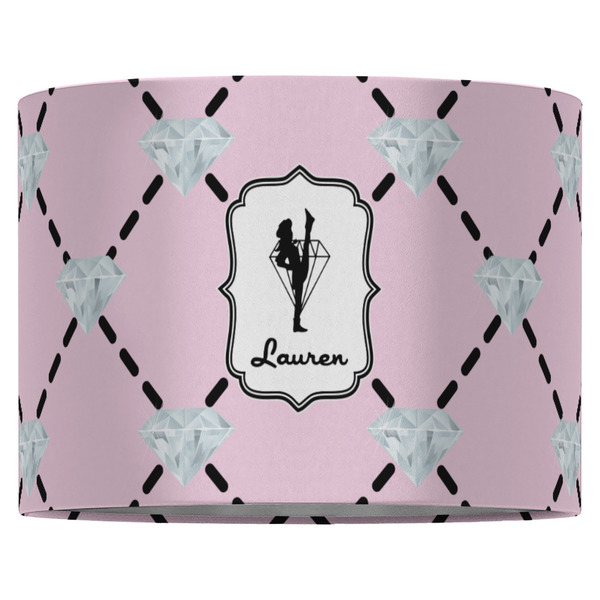 Diamond Dancers 16" Drum Lampshade - FRONT (Fabric)