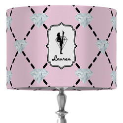 Diamond Dancers 16" Drum Lamp Shade - Fabric (Personalized)