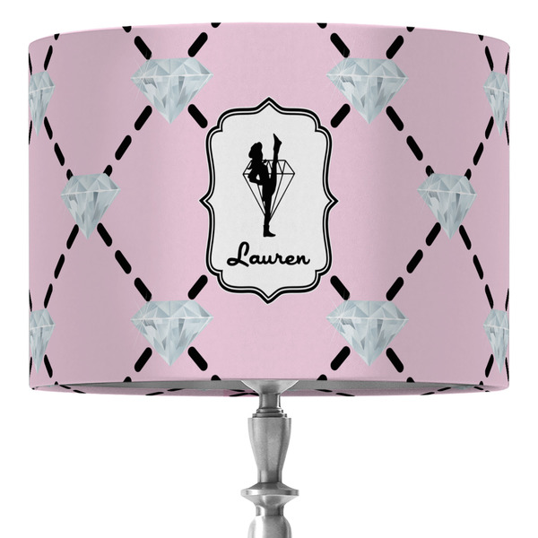 Custom Diamond Dancers 16" Drum Lamp Shade - Fabric (Personalized)