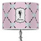 Diamond Dancers 16" Drum Lampshade - ON STAND (Poly Film)
