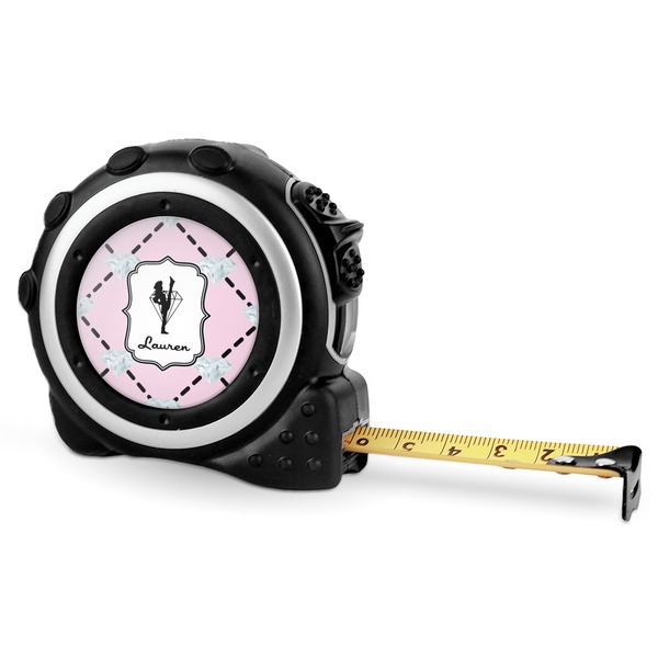 Diamond Dancers 16 Foot Black & Silver Tape Measures - Front