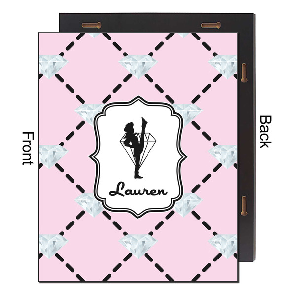 Diamond Dancers 16x20 Wood Print - Front & Back View