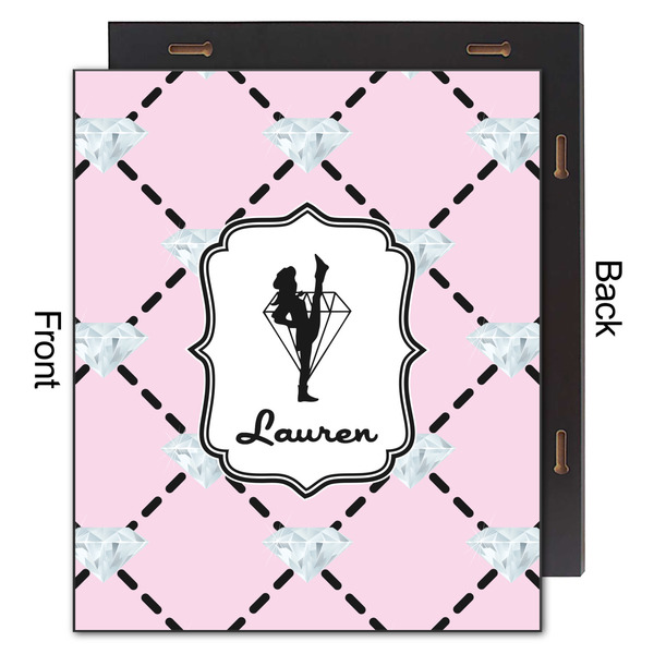 Diamond Dancers 20x24 Wood Print - Front & Back View