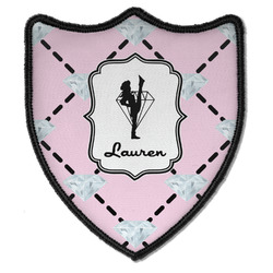 Diamond Dancers Iron On Shield Patch B w/ Name or Text