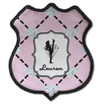 Diamond Dancers Iron On Shield Patch C w/ Name or Text