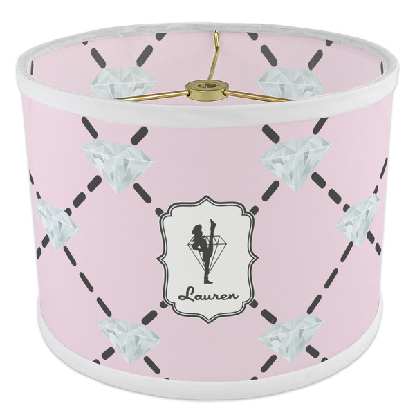 Diamond Dancers 8" Drum Lampshade - ANGLE Poly-Film