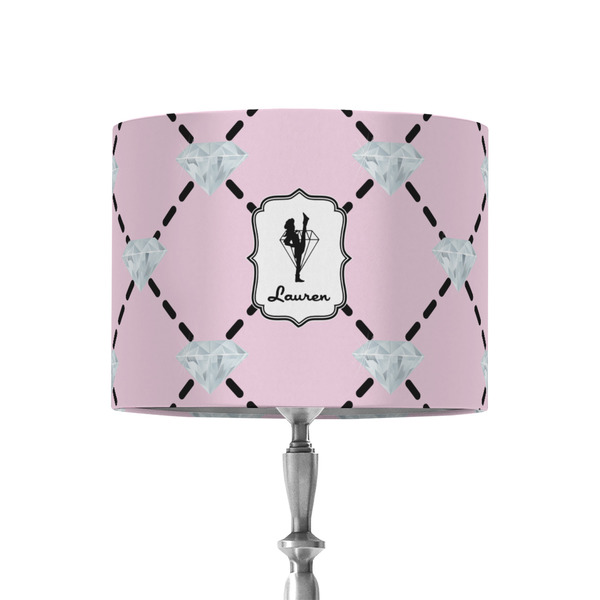 Custom Diamond Dancers 8" Drum Lamp Shade - Fabric (Personalized)
