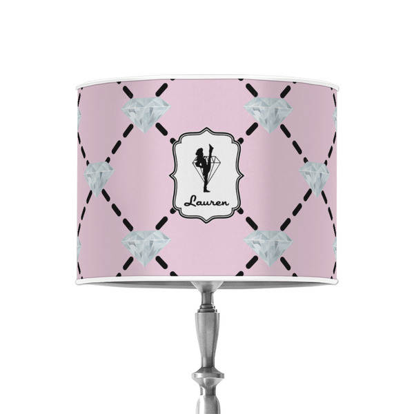 Diamond Dancers 8" Drum Lampshade - ON STAND (Poly Film)